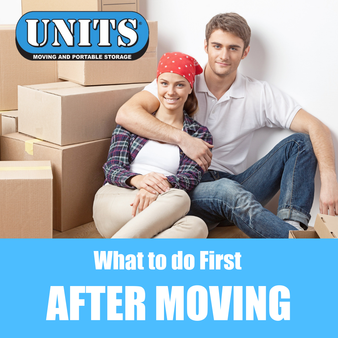 What to do First After Moving